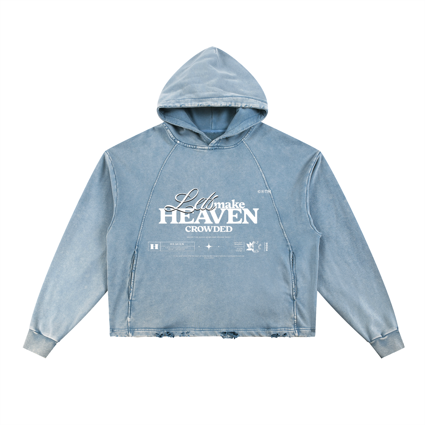 “Crowded Heaven” Vintage Washed Hoodie