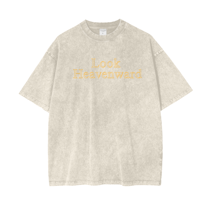 "Look Heavenward" Oversize T-Shirt - 250 GSM