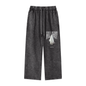 Acid Wash Straight Leg Pants - 360 GSM