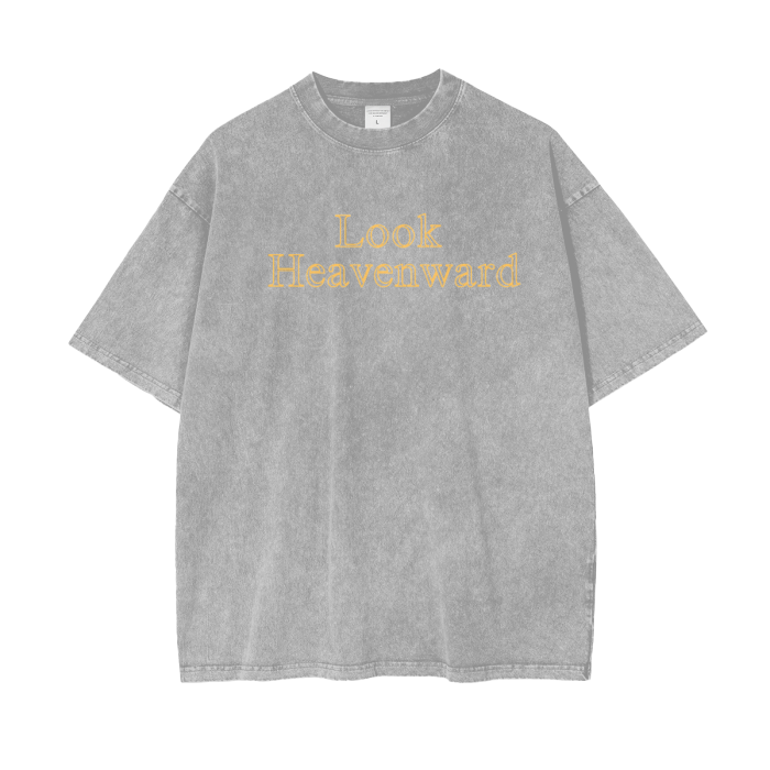 "Look Heavenward" Oversize T-Shirt - 250 GSM