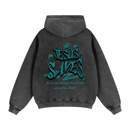 Jesus Saves Zipper Hoodie
