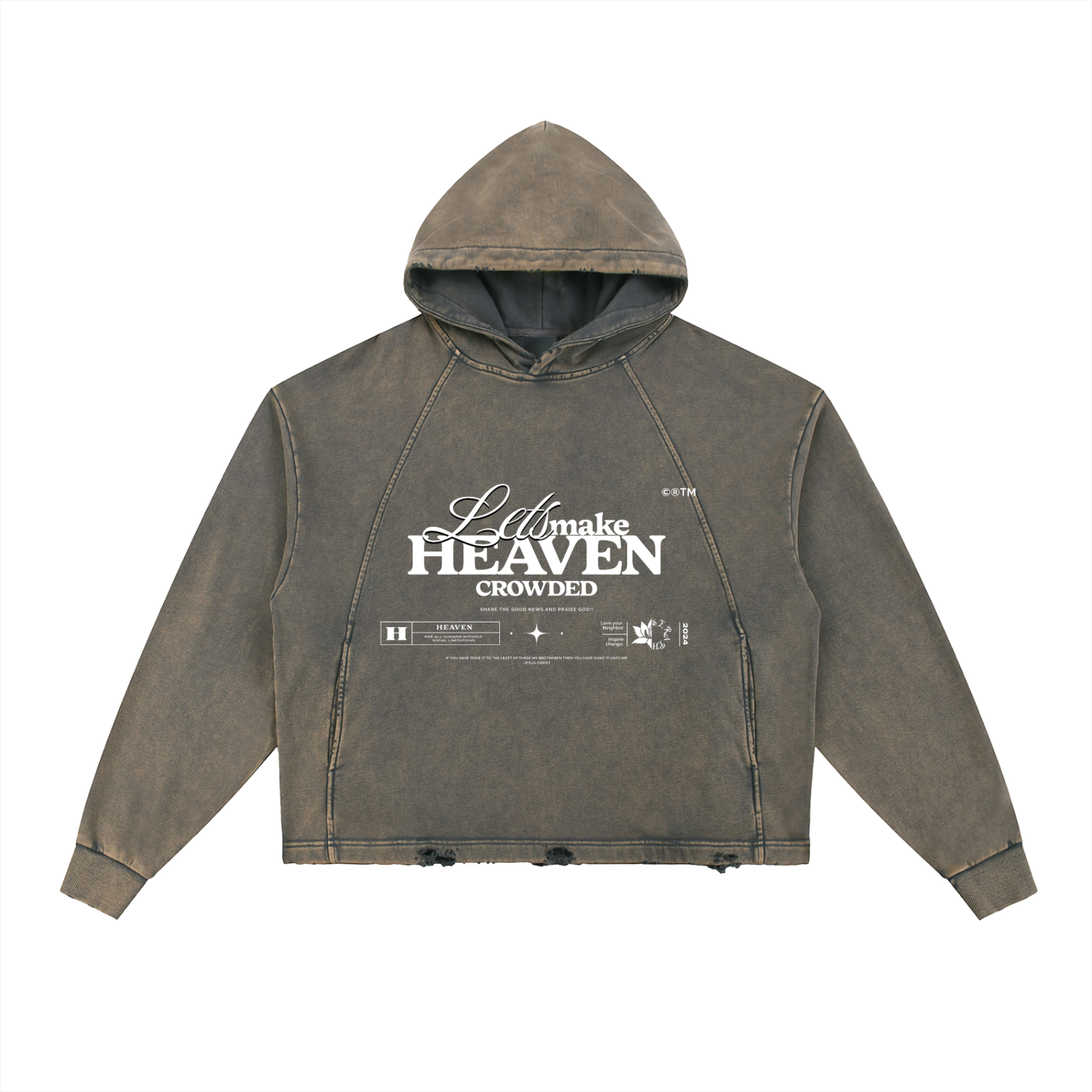 “Crowded Heaven” Vintage Washed Hoodie