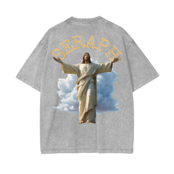 "Look Heavenward" Oversize T-Shirt - 250 GSM