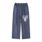 Acid Wash Straight Leg Pants - 360 GSM