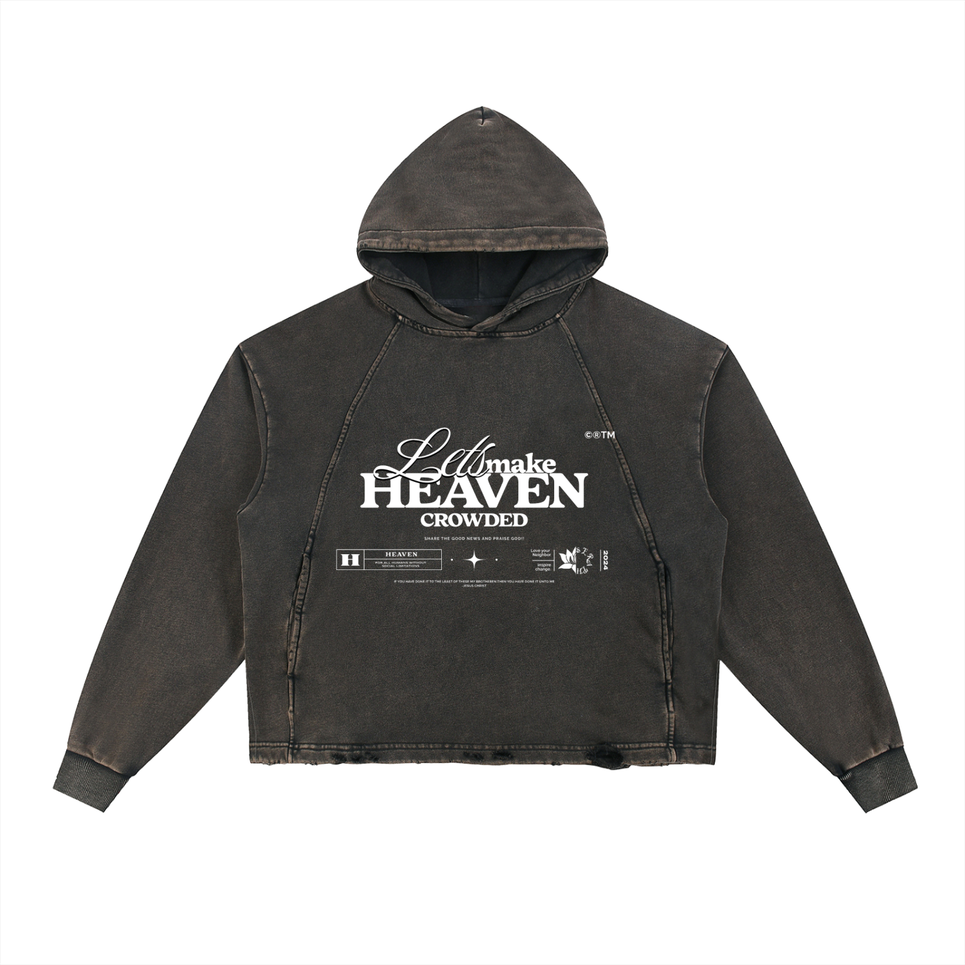 “Crowded Heaven” Vintage Washed Hoodie