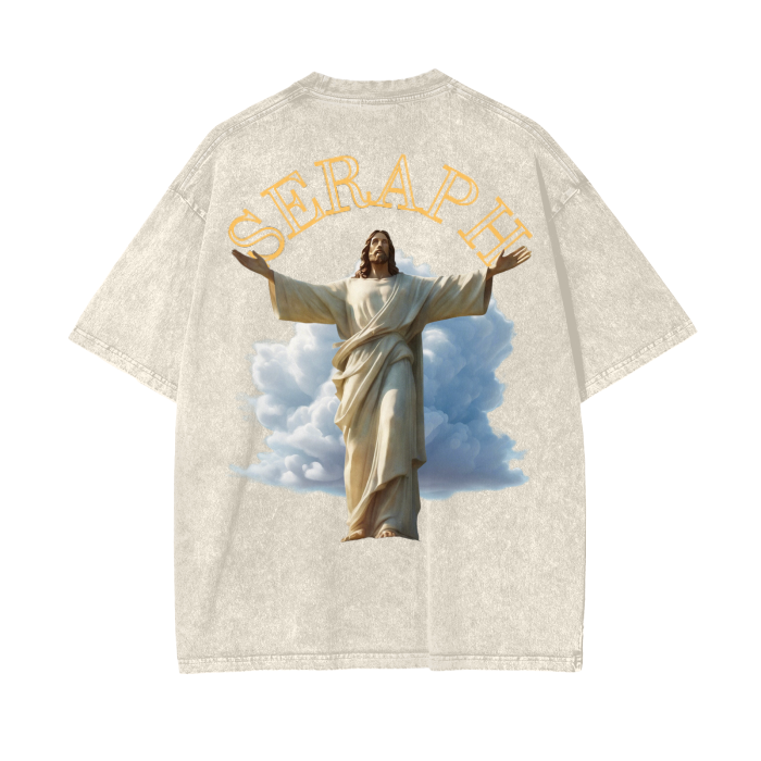 "Look Heavenward" Oversize T-Shirt - 250 GSM