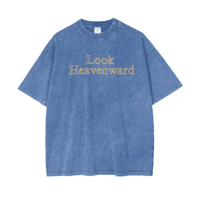 "Look Heavenward" Oversize T-Shirt - 250 GSM