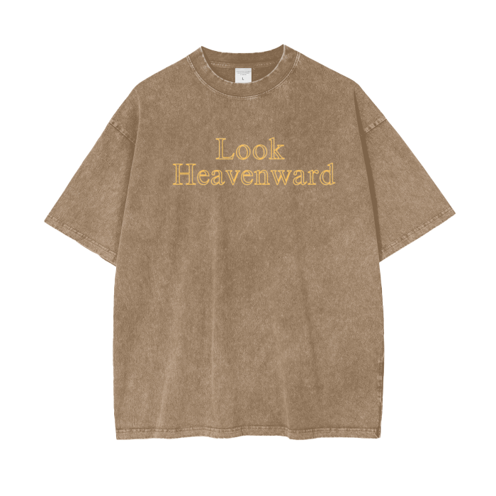 "Look Heavenward" Oversize T-Shirt - 250 GSM